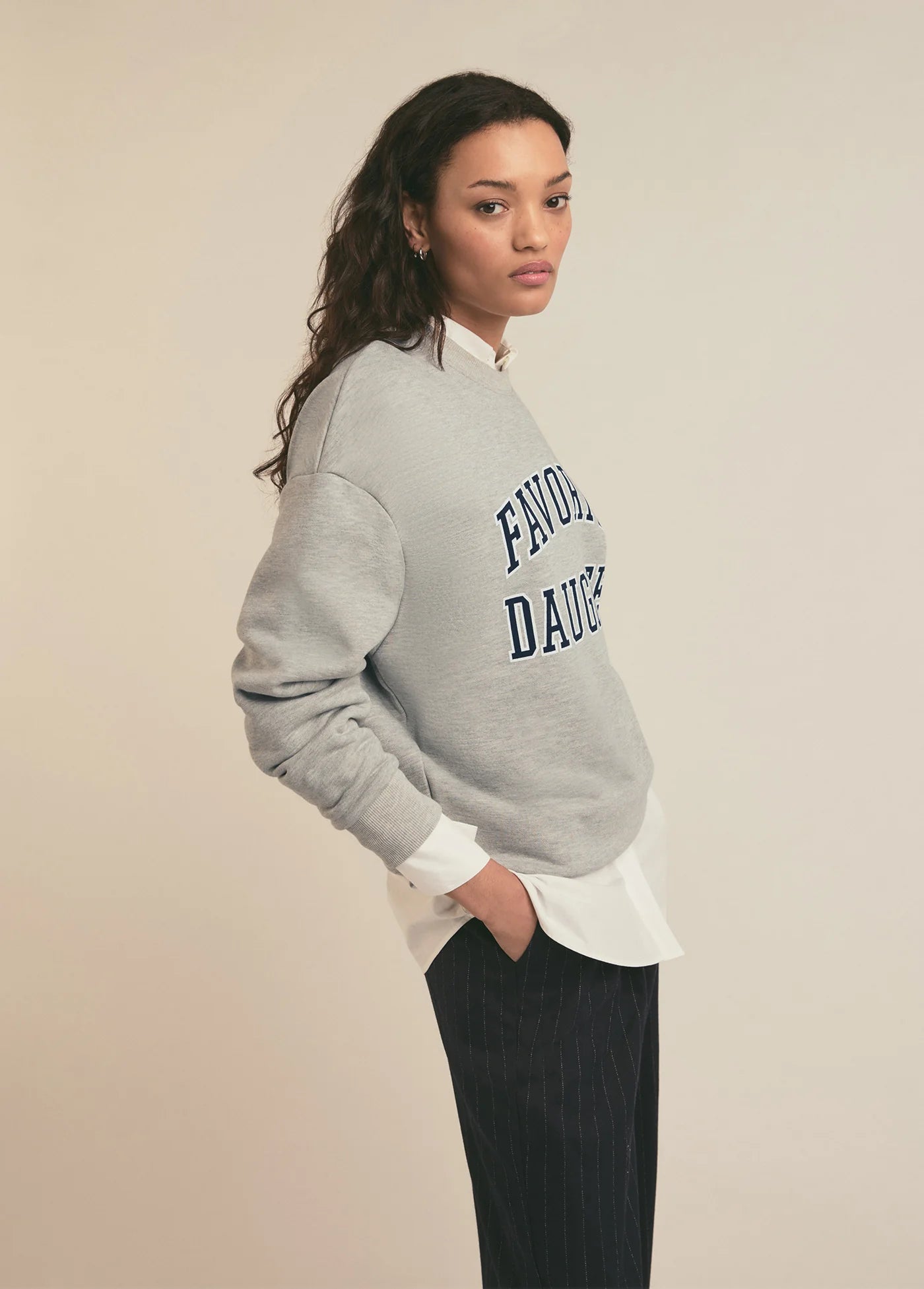 Collegiate Sweatshirt - Heather Grey