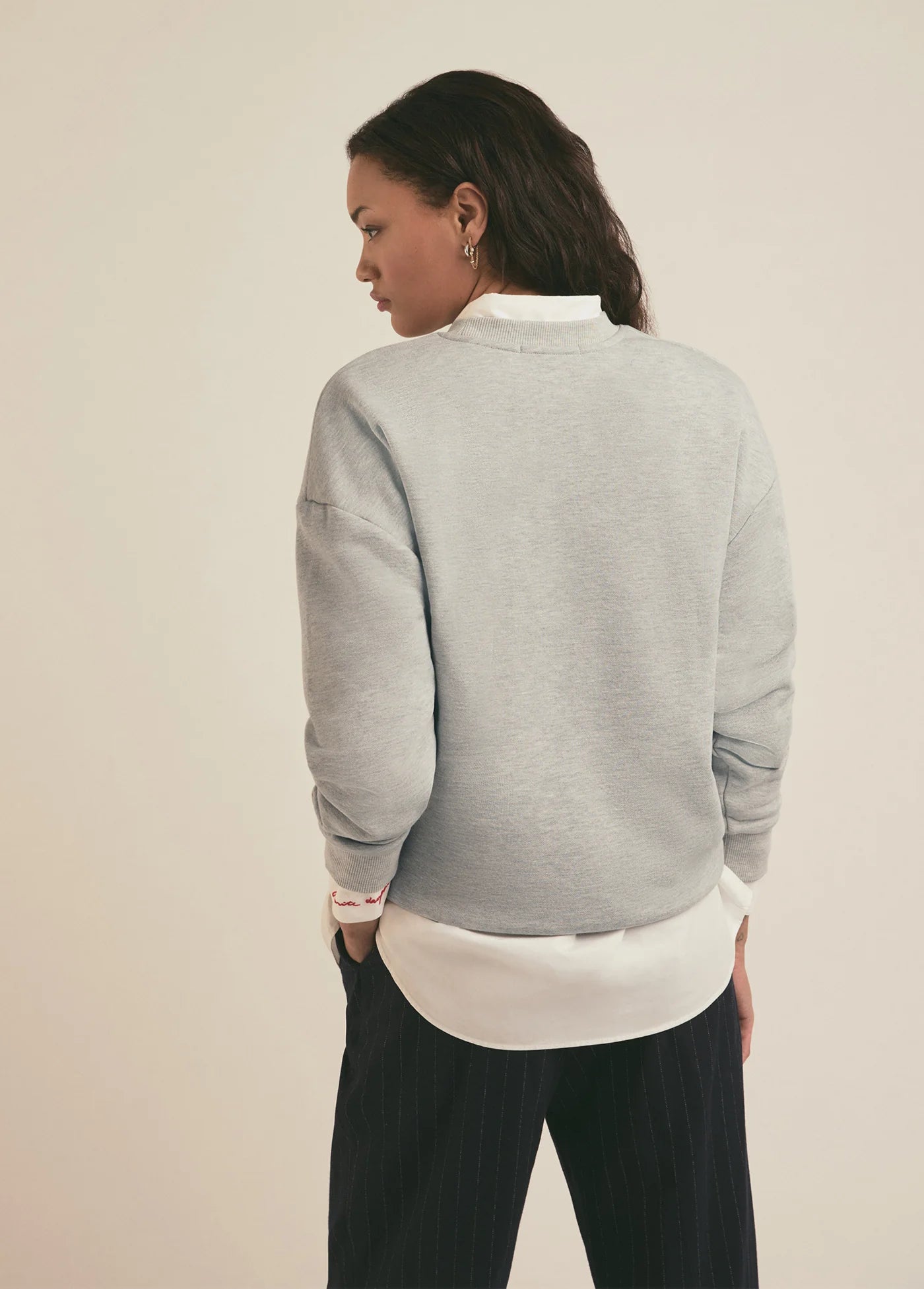 Collegiate Sweatshirt - Heather Grey