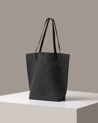 Hana Merino Wool Tote - Cumin Black
