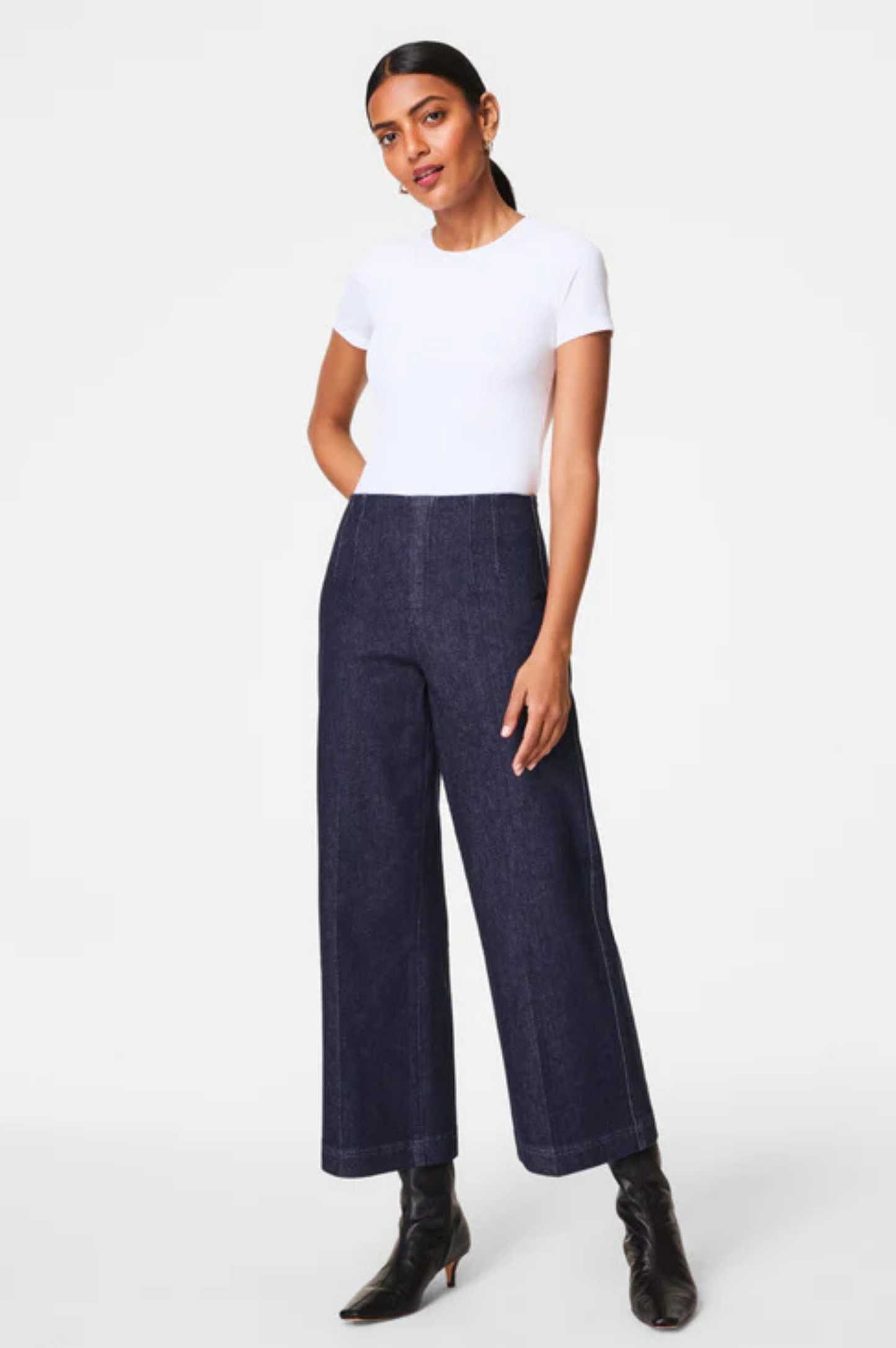 Spanxsmooth Jersey Crewneck Tee - Classic White