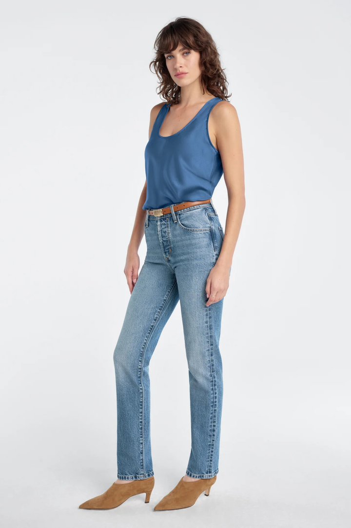 The Clean Cut Tank - River Blue