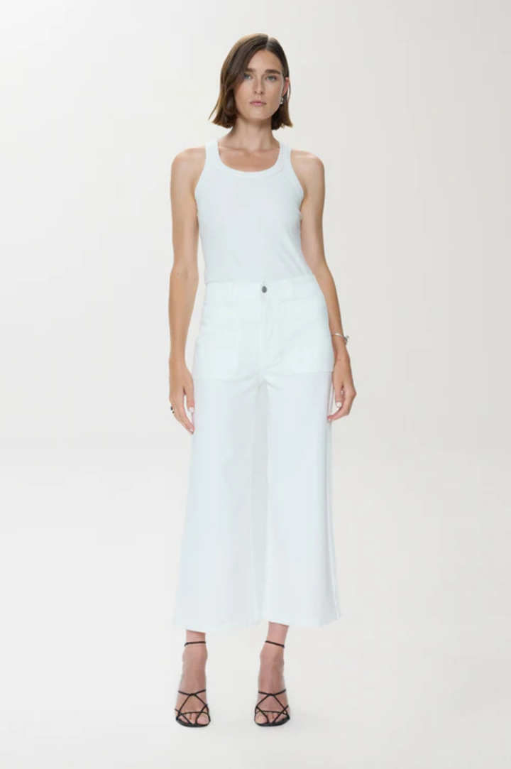 Zooey Patch Pocket Utility Pant - Le Blanc