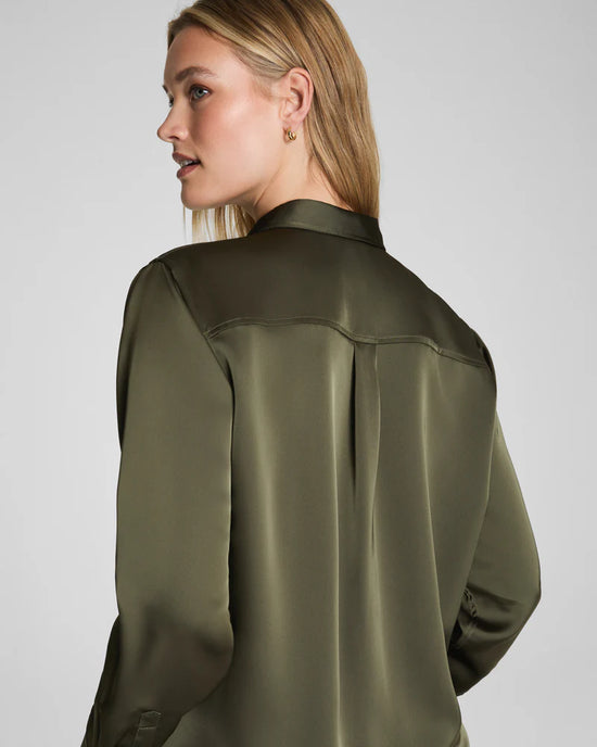 Better Than Silk Button Down - Dark Pine