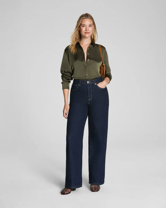 Better Than Silk Button Down - Dark Pine