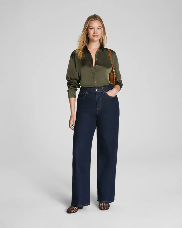 Better Than Silk Button Down - Dark Pine