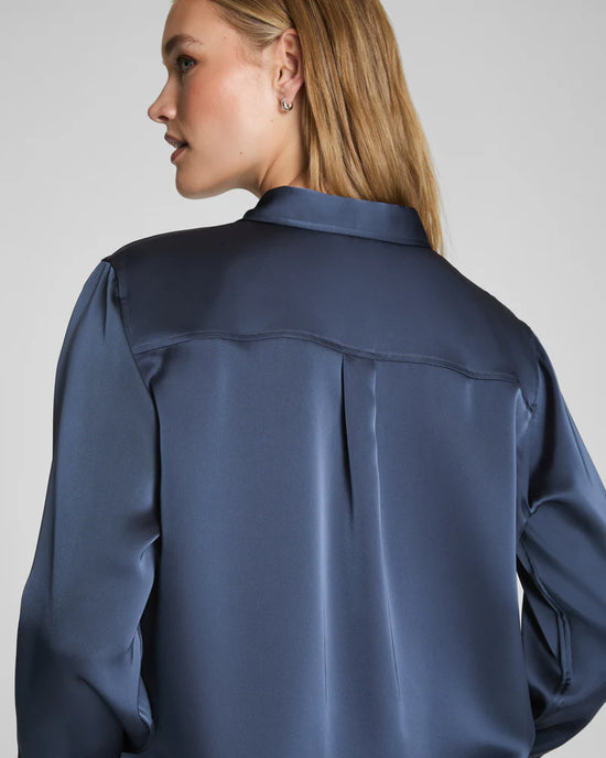 Better Than Silk Button Down - Earth Stone
