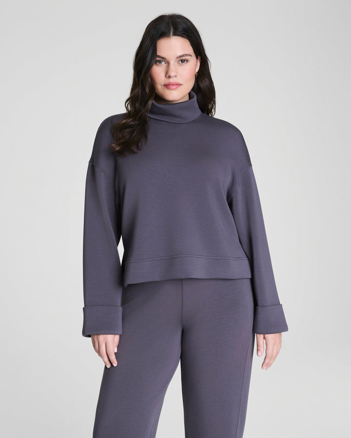 Air Essentials Cropped Turtleneck - Storm