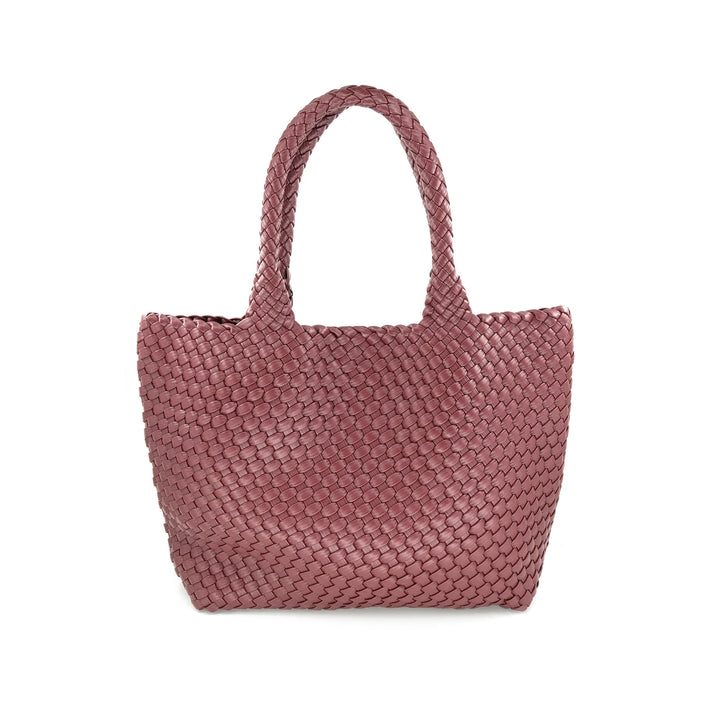 Woven Tote 2455- Burgundy