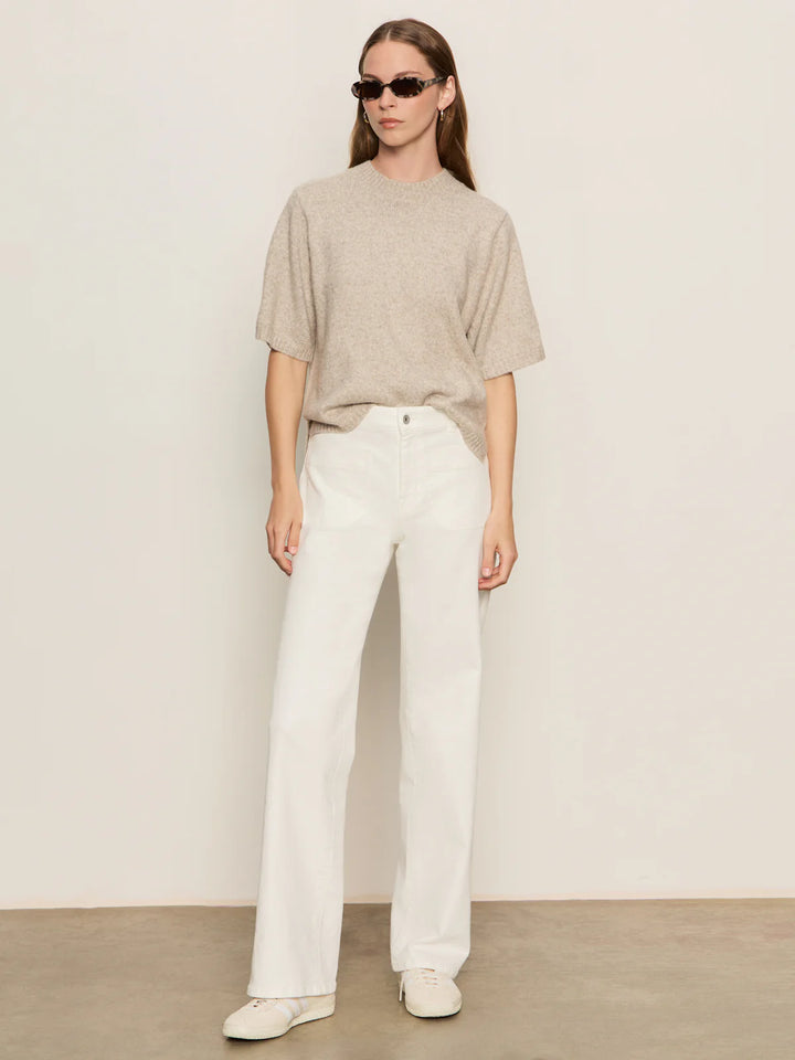 Perfect Sweater Tee - Heather Pearl