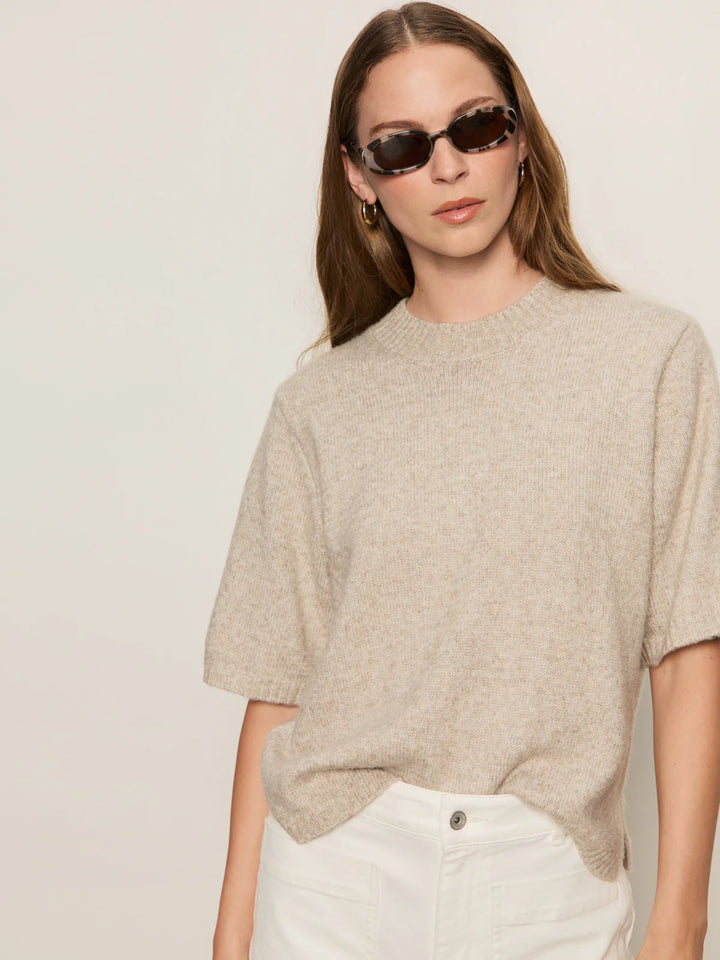 Perfect Sweater Tee - Heather Pearl