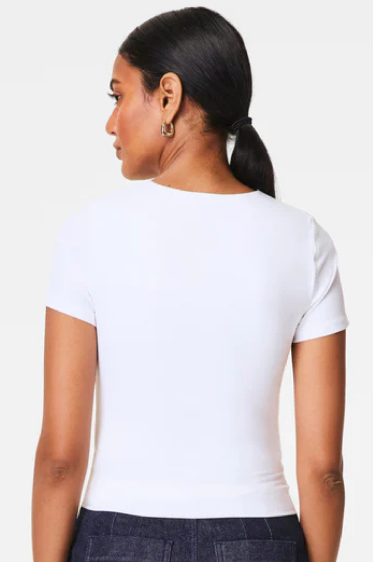 Spanxsmooth Jersey Crewneck Tee - Classic White
