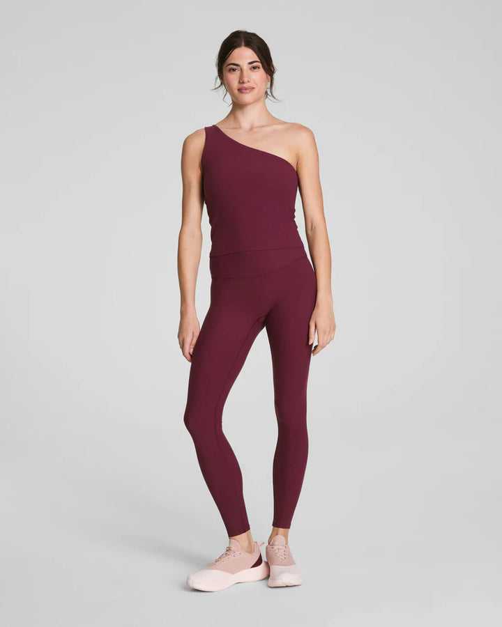 Bare Essentials Asymm Tank - Plum Berry