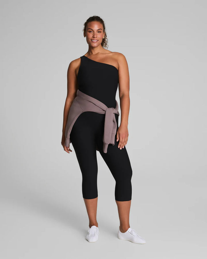 Bare Essentials Asymm Tank - Very Black