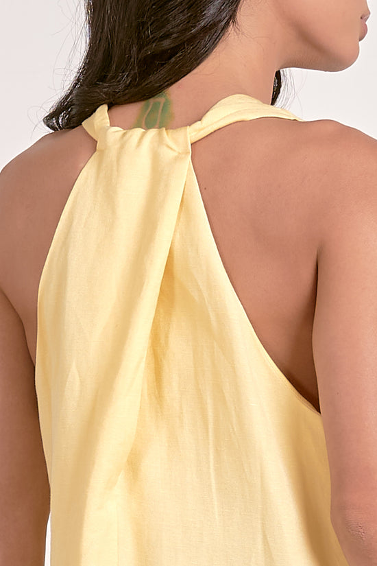 Maxi Sleeveless V-Neck Dress - Vanilla