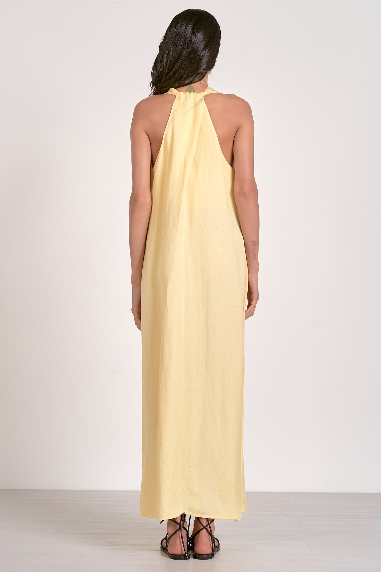 Maxi Sleeveless V-Neck Dress - Vanilla
