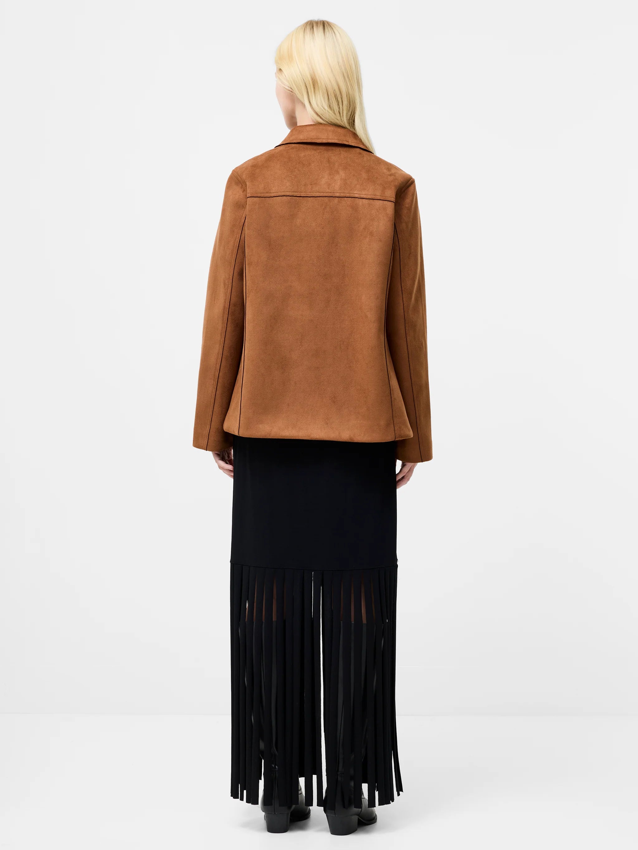 Laney Faux Suede Jacket - Tan