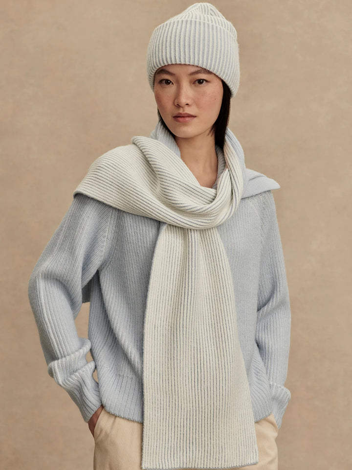 Deville Plated Scarf - Mist Blue
