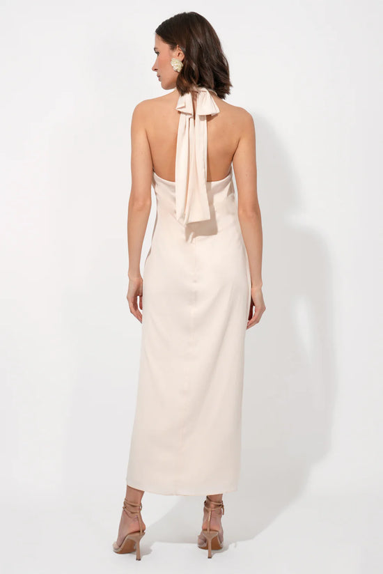 Alize Halter Maxi Dress - Ecru