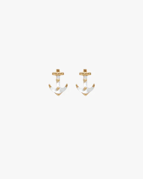 Anchor Stud Earrings