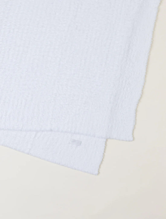 Cozychic Ribbed Throw - White