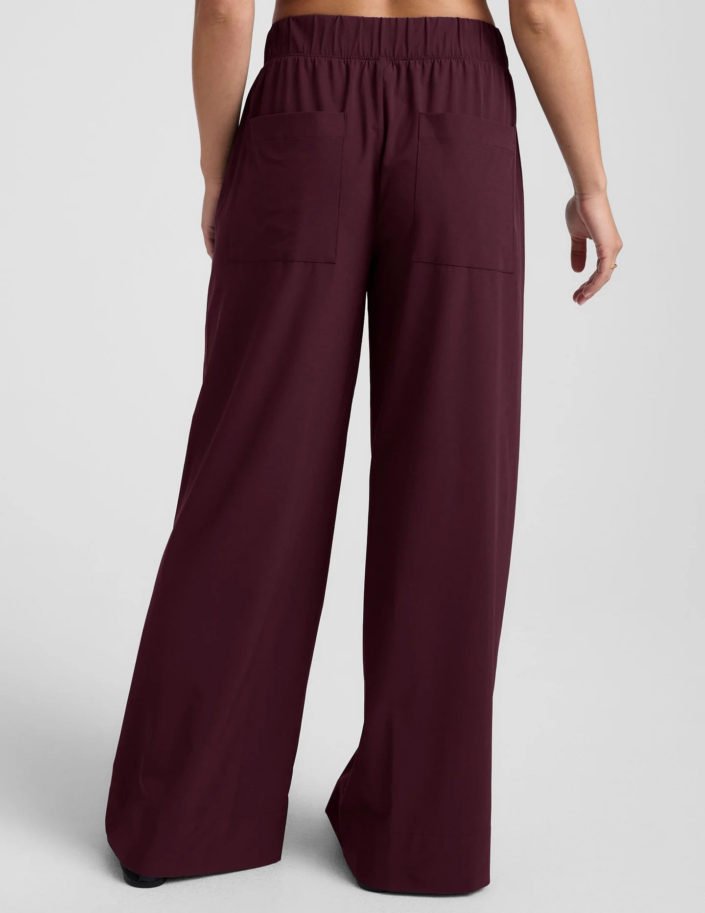 Easy Wide Leg Pant - Black Cherry