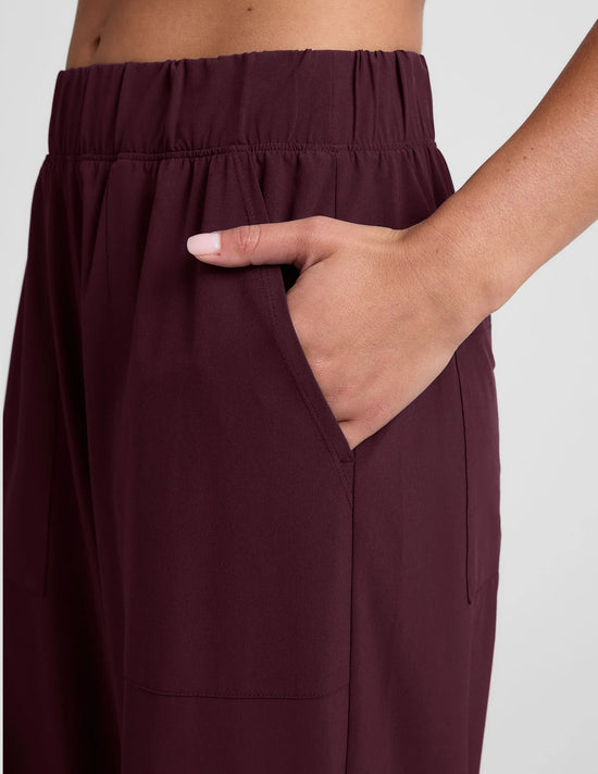 Easy Wide Leg Pant - Black Cherry