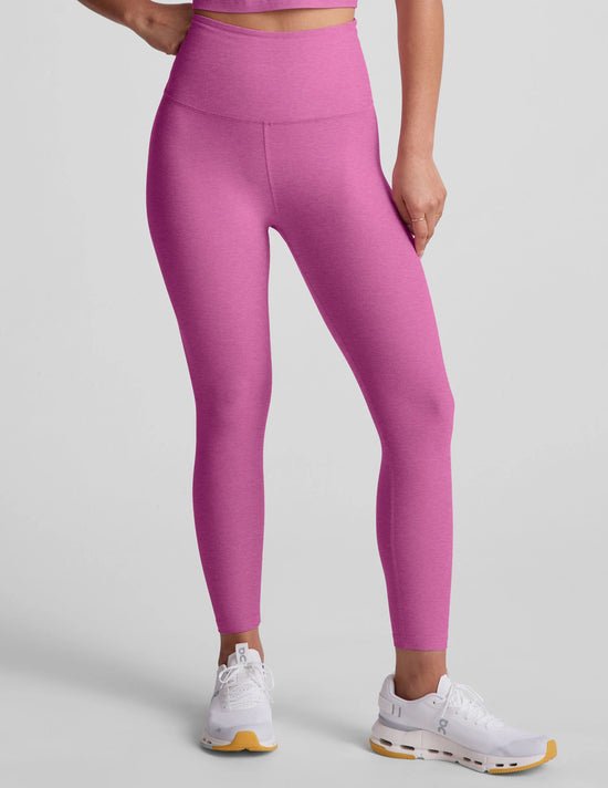 Spacedye Walk And Talk Capri Leggings - Sunset Violet Heather