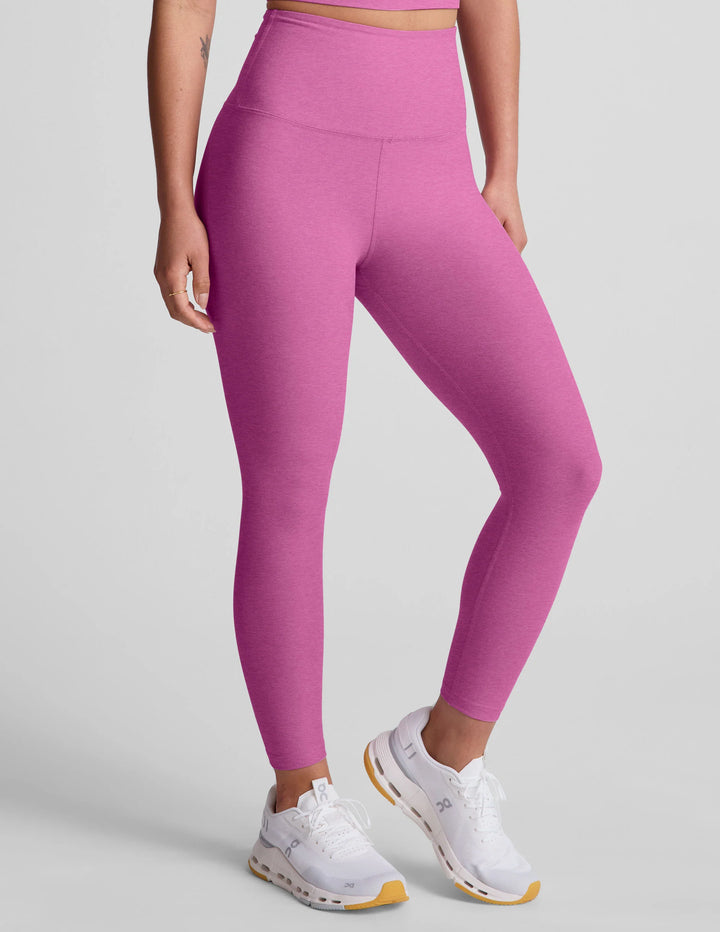 Spacedye Walk And Talk Capri Leggings - Sunset Violet Heather