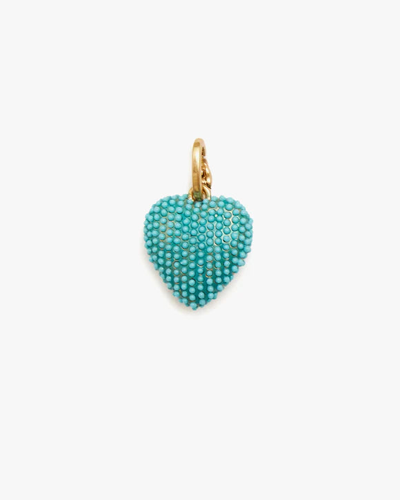 Beaded Heart Charm