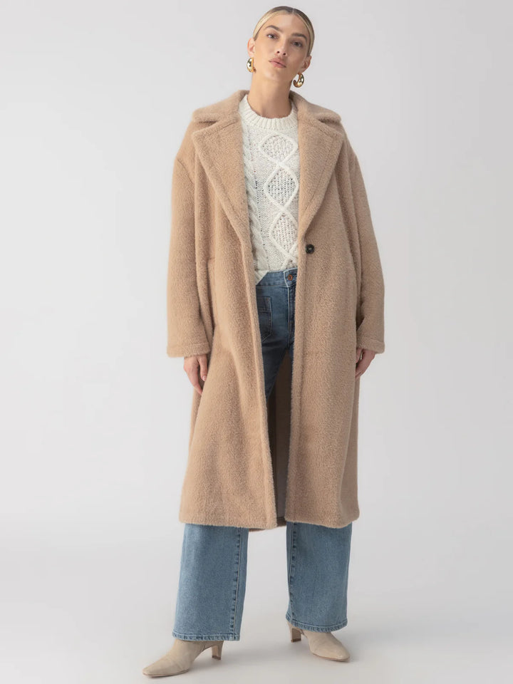 Live In Fur Coat - Warm Camel