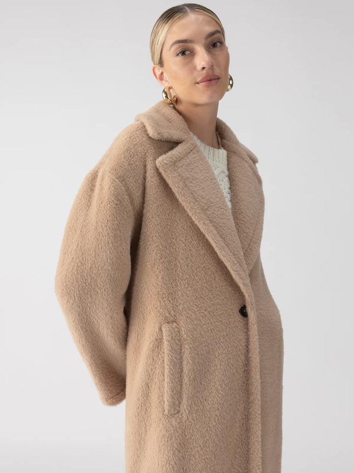 Live In Fur Coat - Warm Camel