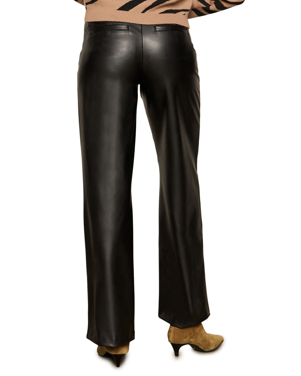 Runway Leather Trouser - Black