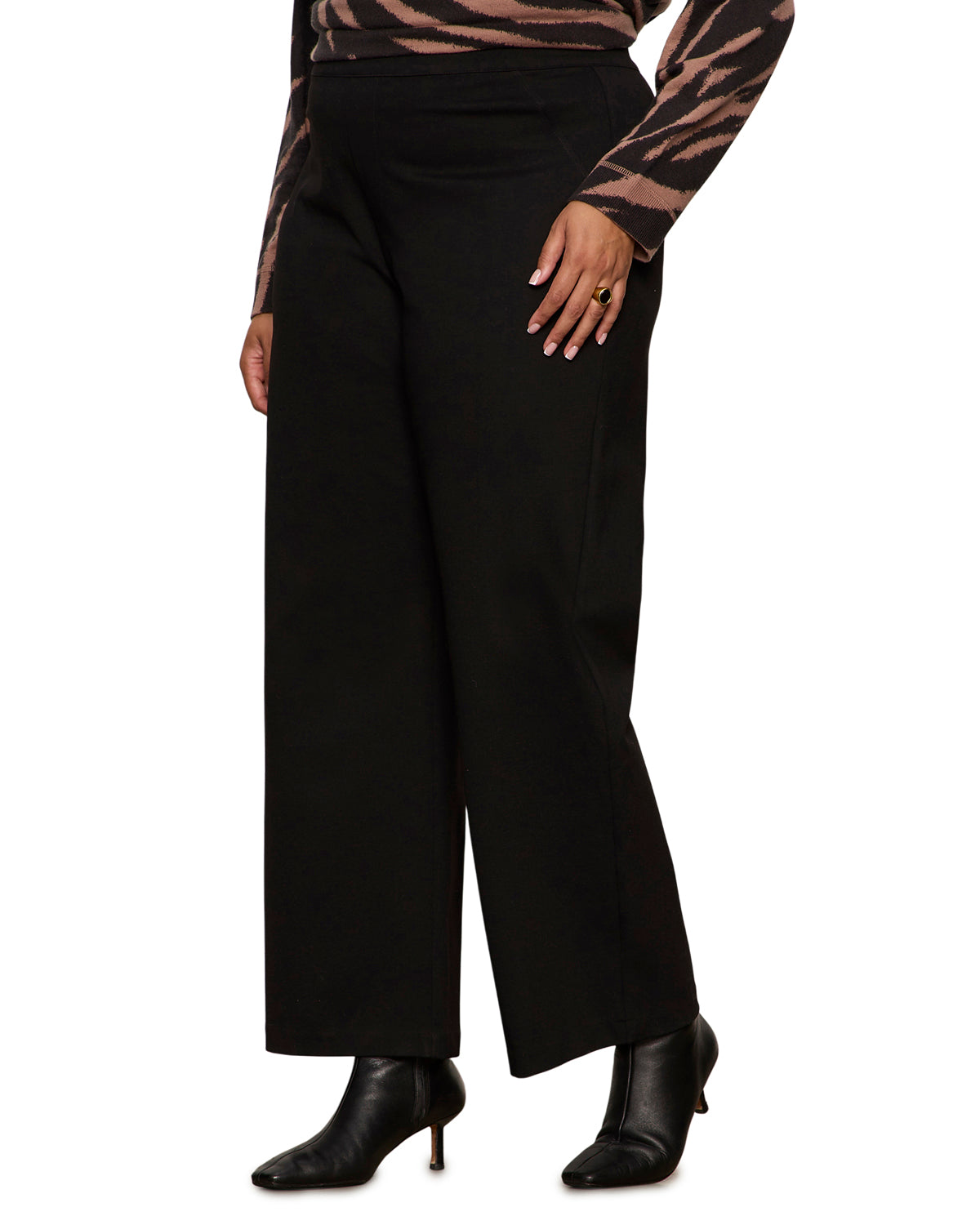 Runway Leather Trouser - Black