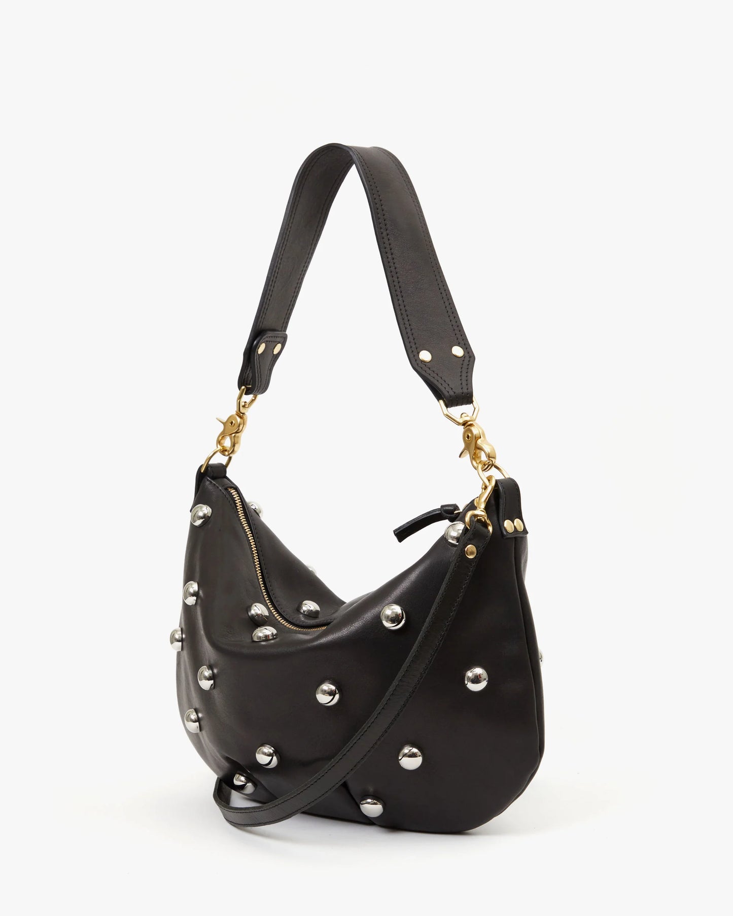 Moyen Messenger - Black w/ Studs