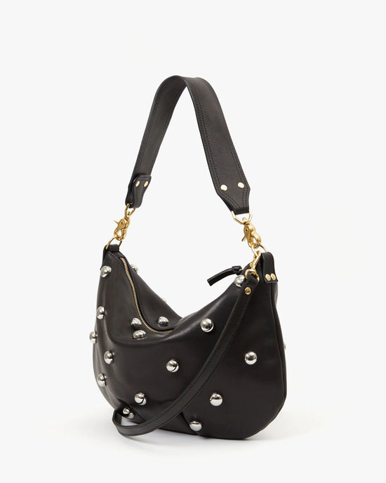 Moyen Messenger - Black w/ Studs