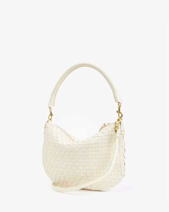 Petit Moyen Messenger - Woven Checker - Cream