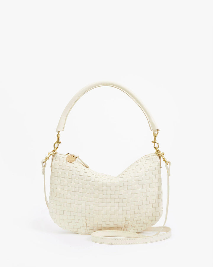 Petit Moyen Messenger - Woven Checker - Cream