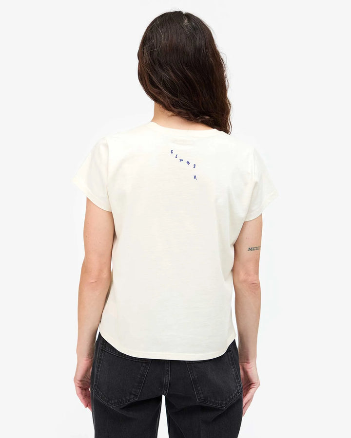Classis Tee Ciao - Cream w/ Royal