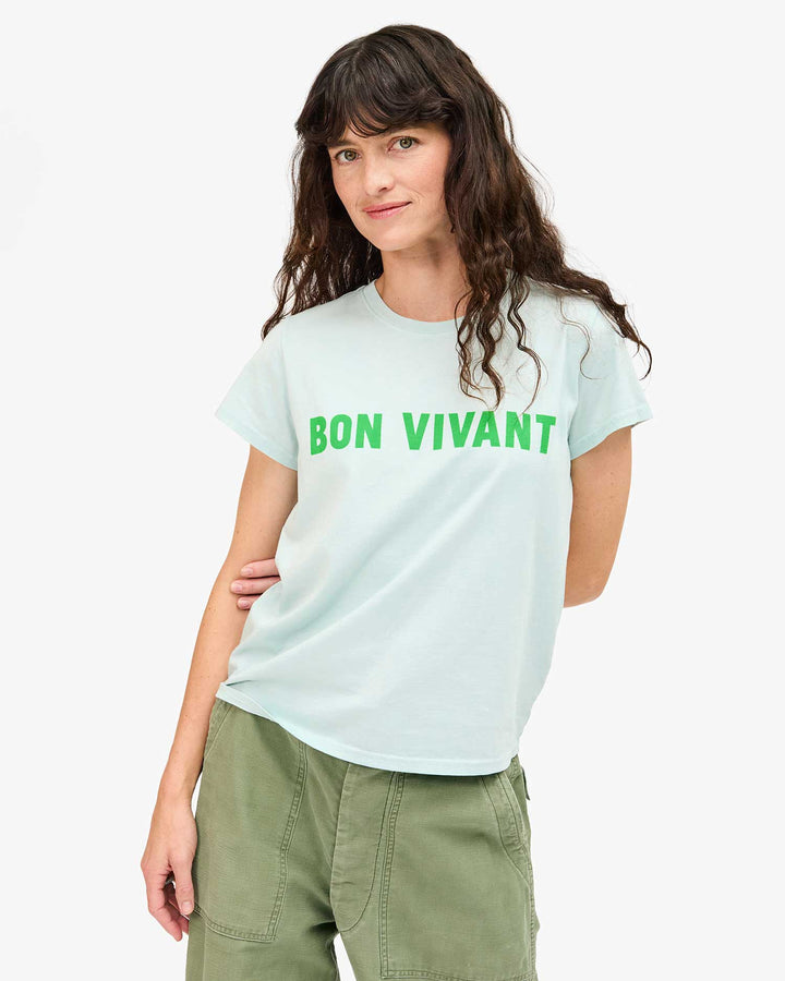 Classic Tee Bon Vivant- Sky Blue w/ Grass
