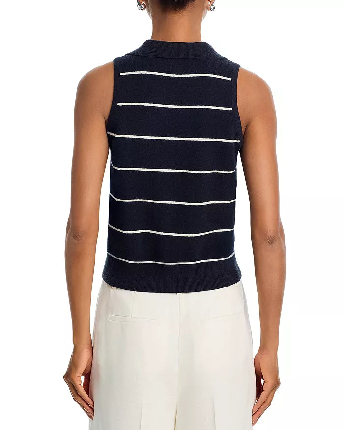 Sloane Knit Collared Sleeveless Top