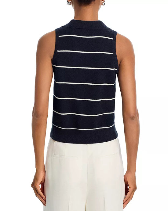 Sloane Knit Collared Sleeveless Top