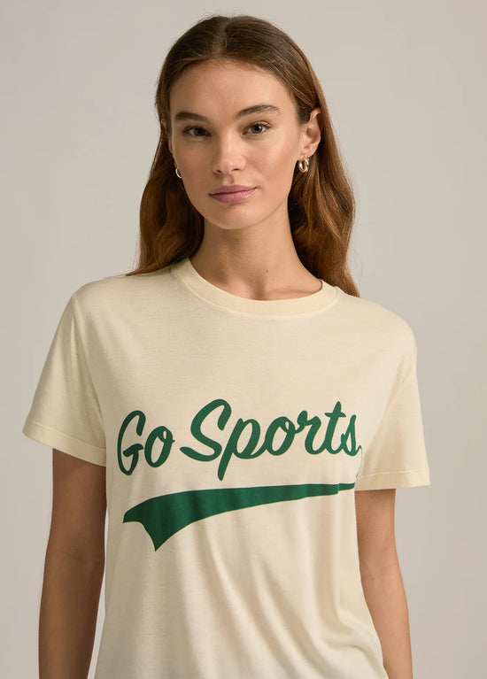 Go Sports Tee - Gardenia Emerald