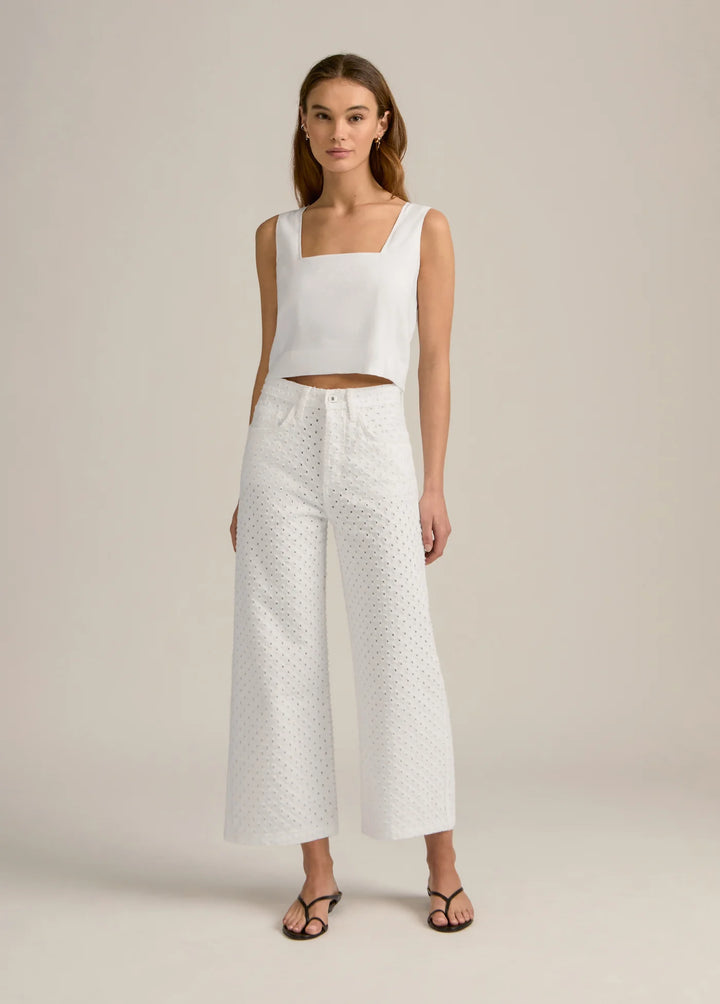 The Masha Super High Rise Wide Leg Crop - Aspen