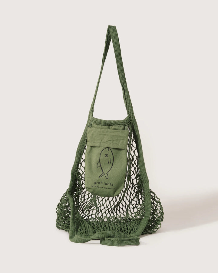 Ami Net Market Tote- Army