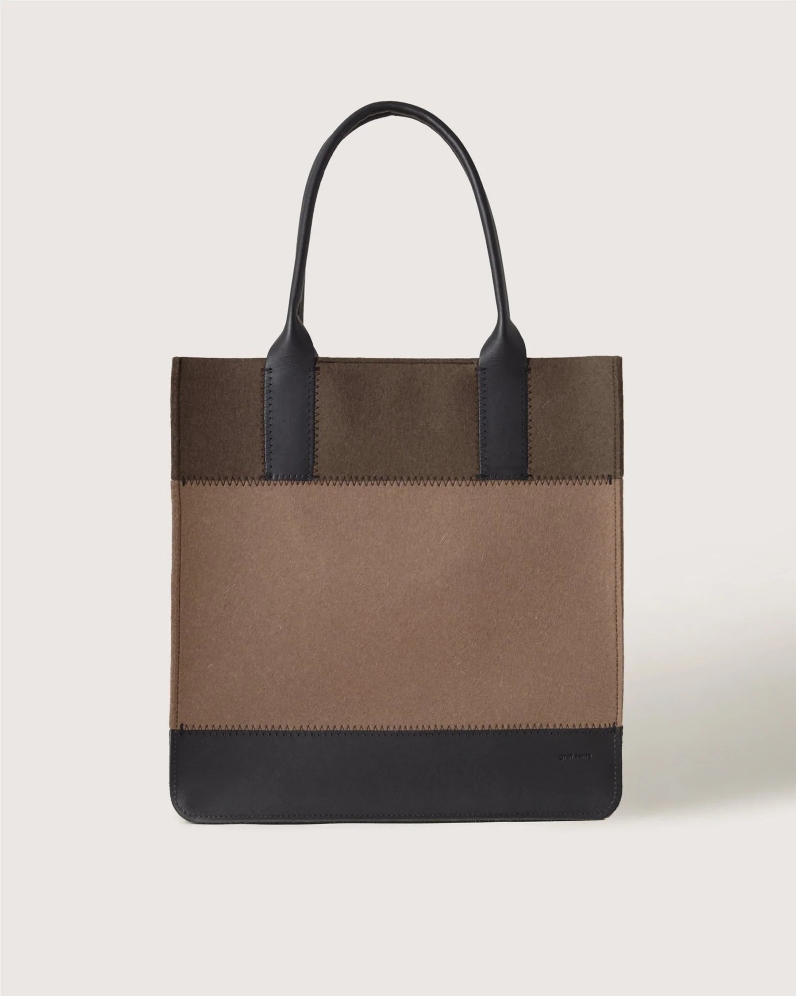 Jaunt Merino Wool Tote - Cumin / Tobacco Black
