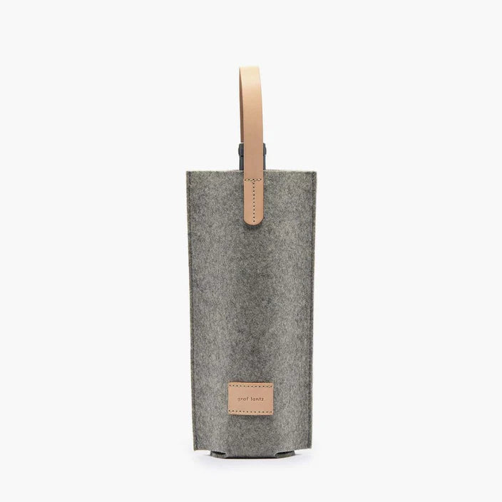 Cozy Carrier Merino Wool Felt Solo - Granite Vachetta