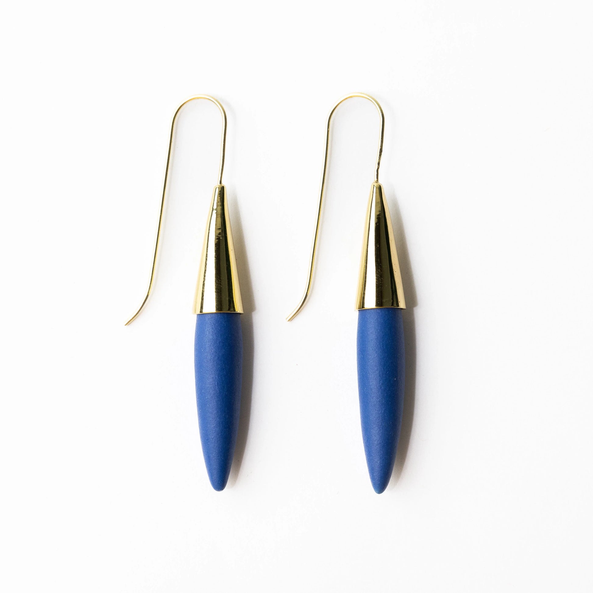 Elizabeth Ceramic Spike Earring - Blue