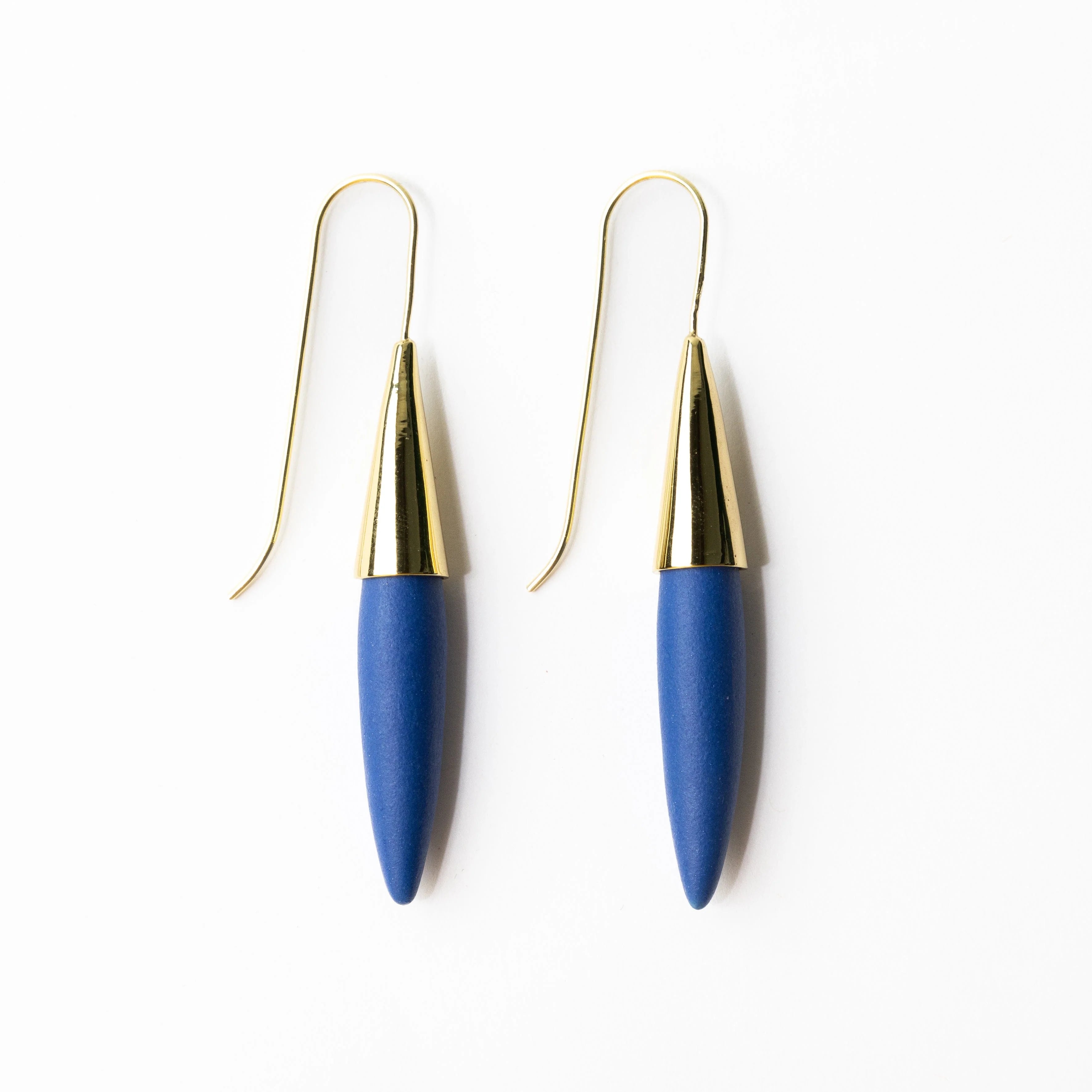 Elizabeth Ceramic Spike Earring - Blue