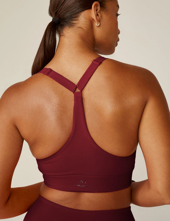 PB Strive Long Line Bra - California Merlot