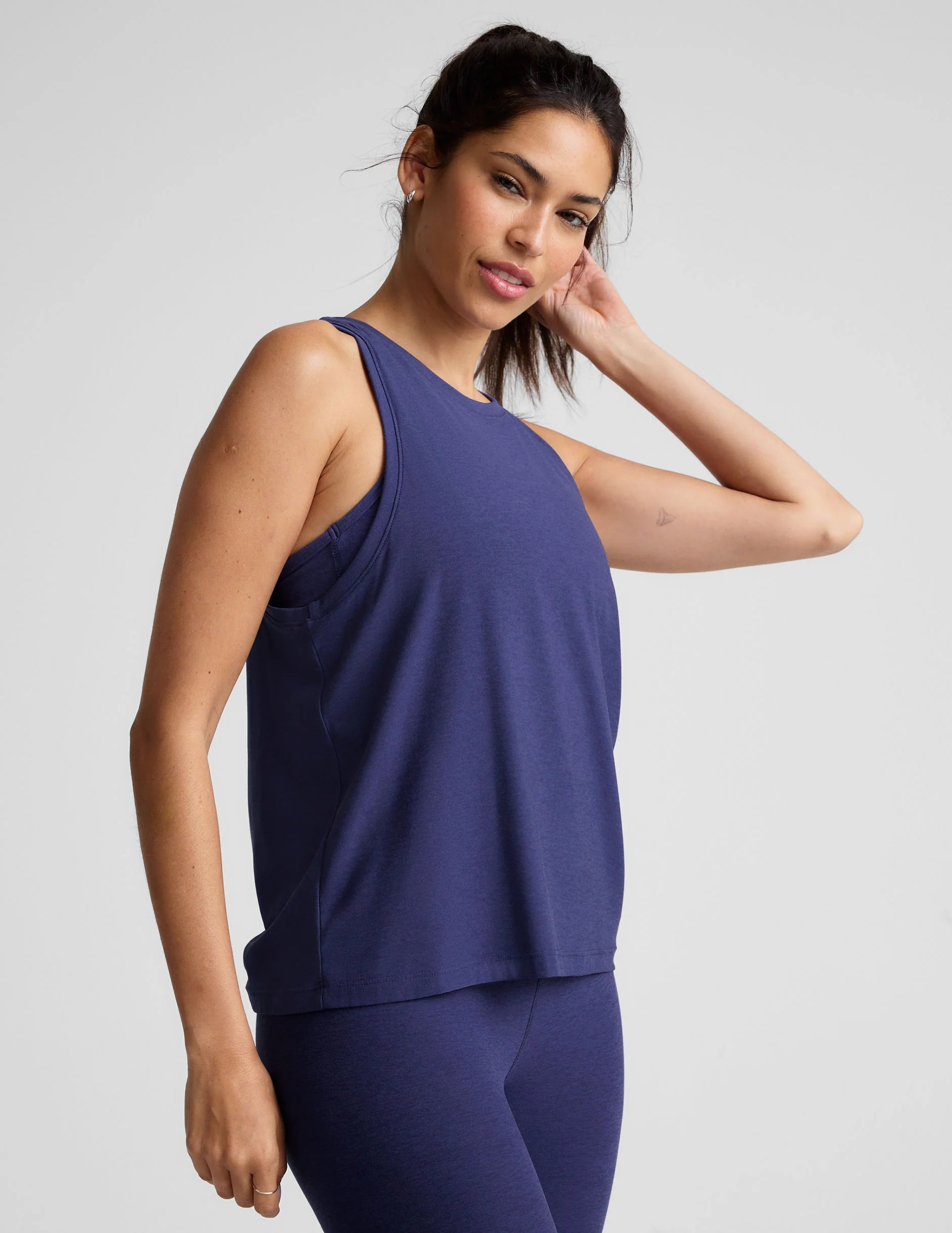 Featherweight Rebalance Tank- Eternal Blue Heather